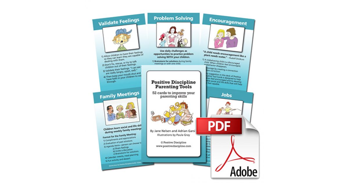 Parenting Tool Cards PDF Download | Positive Discipline