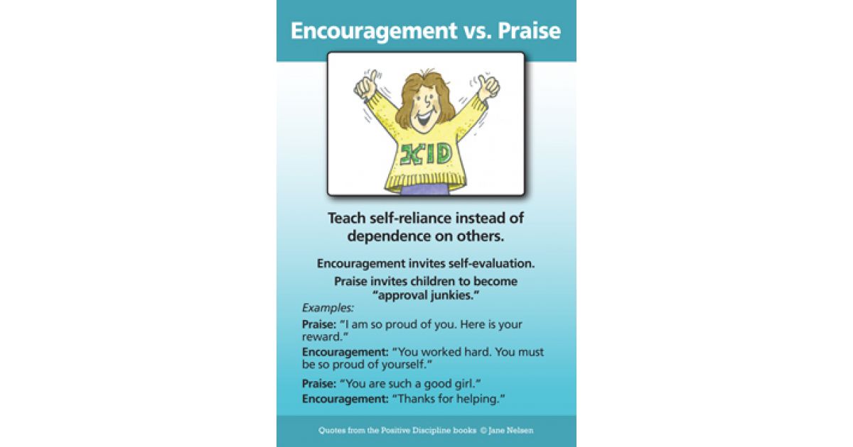 Encouragement Vs Praise | Positive Discipline